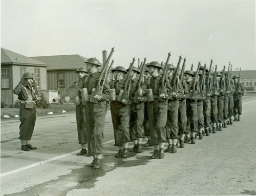 Larose Saluting Trainees Cornwall