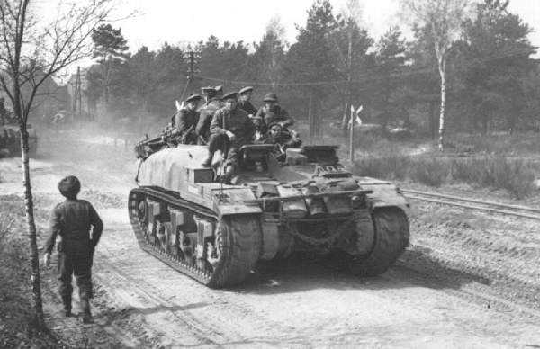 Argylls on Kangaroo, 11 April 1945, Germany