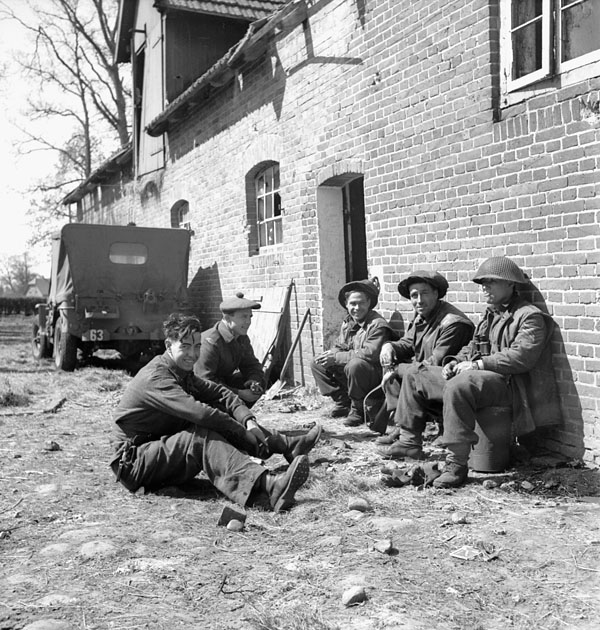 Argylls at Küsten Canal, 26 April 1945