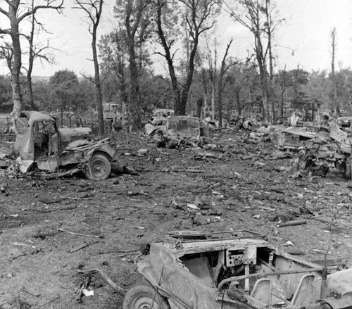 Abandoned German Vehicles St Lambert