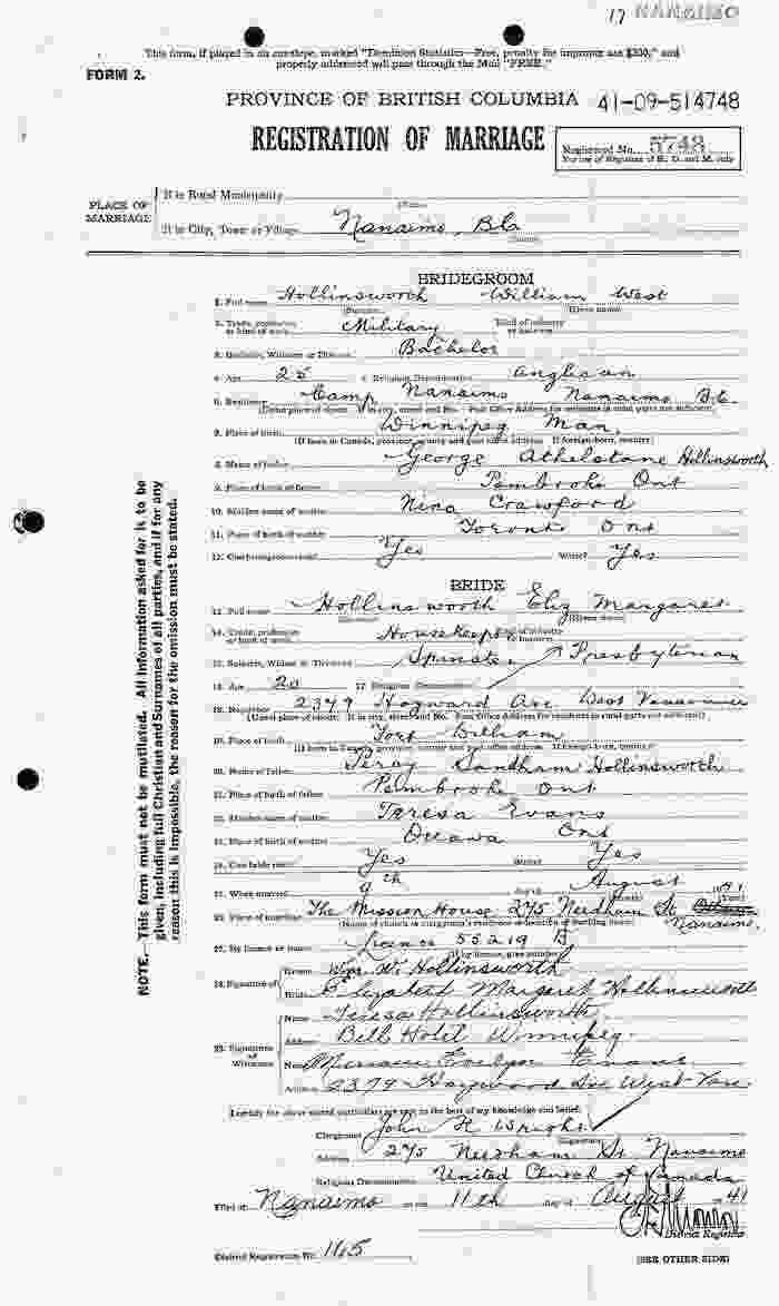 Marriage Certificate