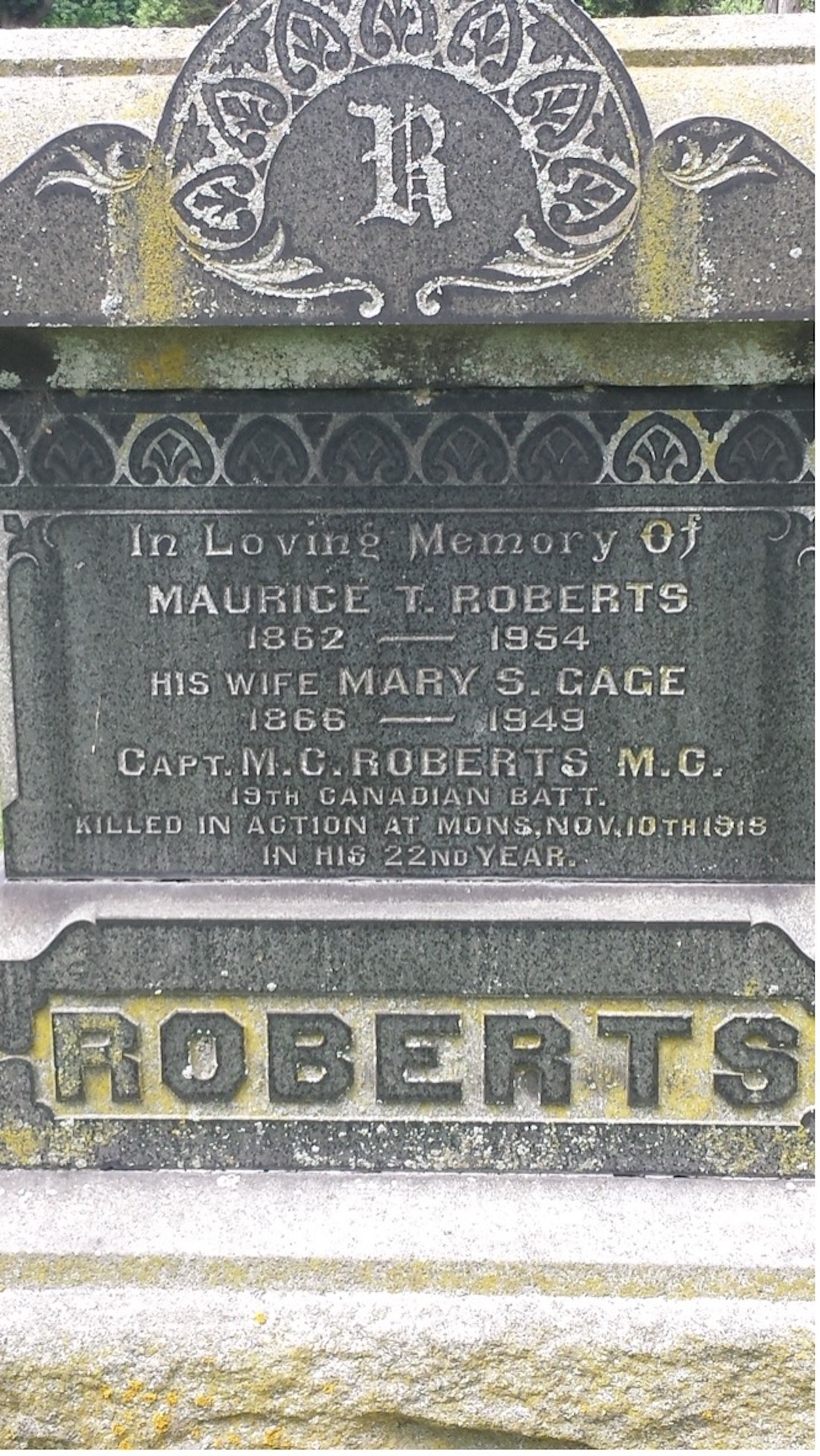 Roberts family memorial