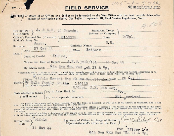 Field Service Form