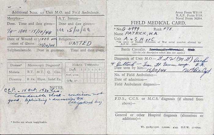 Field Medical Card 2