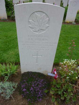 Pte Irven Lloyd O’Brien grave