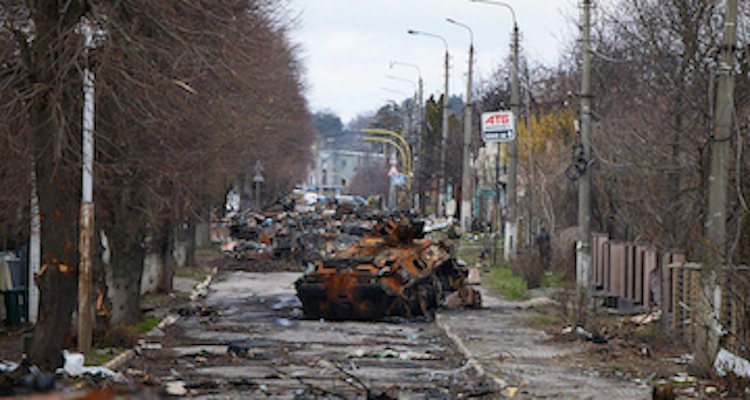 Road from Hostomel Airport