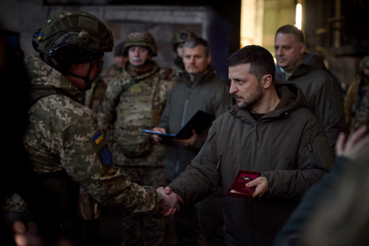 Zelensky in Bakhmut