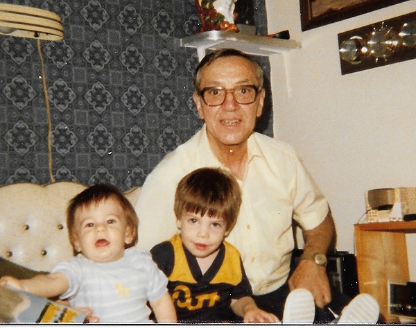 Harry Ruch with grandsons