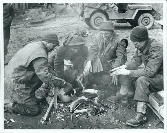 Argyll cooking and warming up 7 March 1945