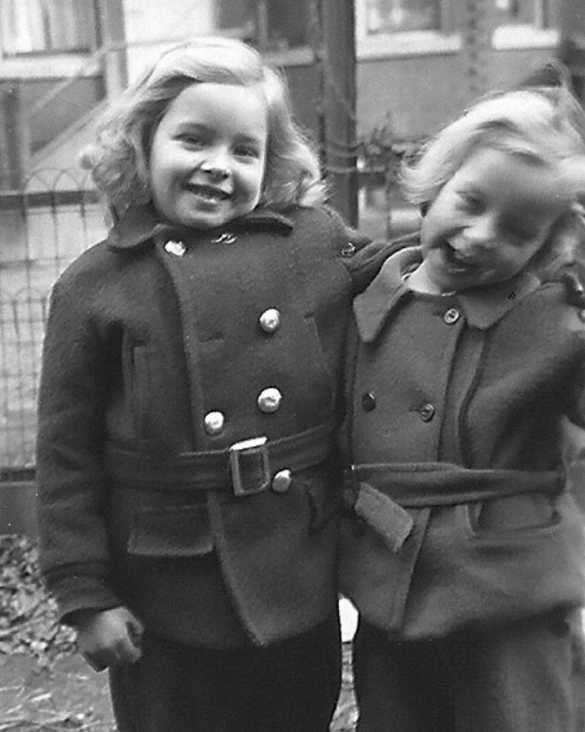 Laurette and Carol 9 Roblock Avenue 1942