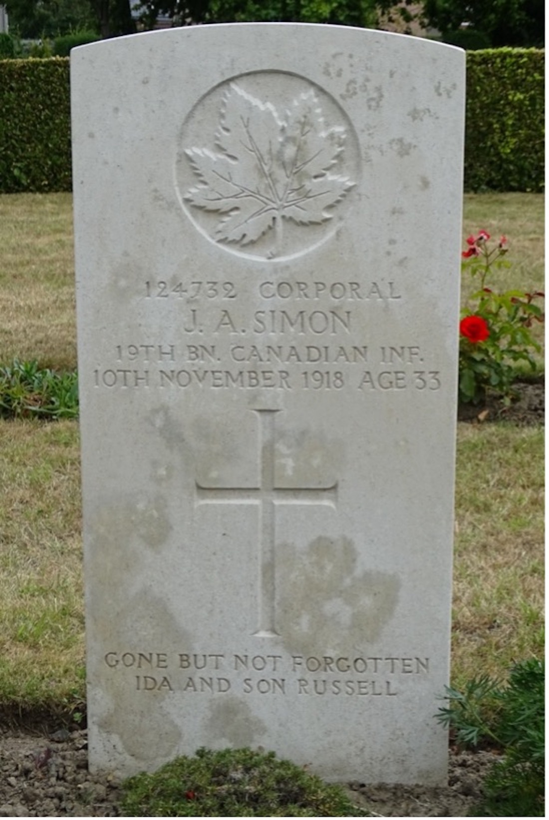 Simon gravestone