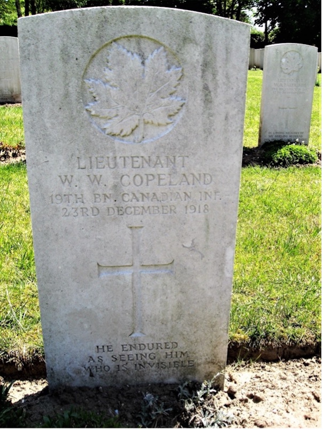 Copeland headstone